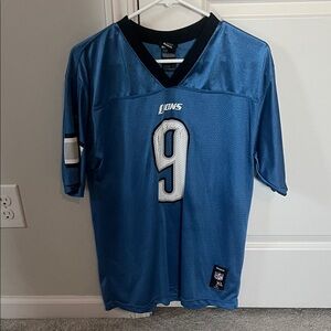 Youth Stafford Blue and Black Football Jersey
